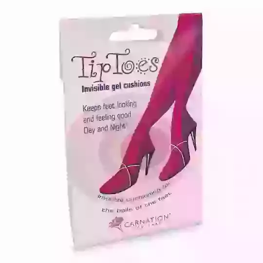 Carnation Tip Toe Invisible Gel Cushions, 1 Pair